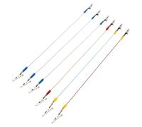 6 Pièces Porte-serviettes à Chaînette à Billes Dentaires | Acier Inoxydable, Léger et Portable, Ressort Intégré, Usage Maison ou Dessin, Couleurs Aléatoires Couleur Aléatoire