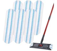 6 Pièces pour Vileda H2PrO Serpillère Balai à Plat Recharge Kit, Serpillères de Rechange pour O-Cedar H2prO, Lavable en Machine
