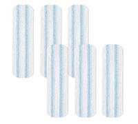 6 Pièces pour Vileda H2PrO Serpillère Balai à Plat Recharge Kit, Serpillères de Rechange pour O-Cedar H2prO, Lavable en Machine, Réutilisable, Facile à Installer, pour Tous Sols Durs