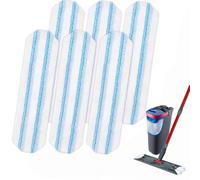 6 Pièces pour Vileda Recharge Serpillière, Balai Serpillere Microfibre Mop, Lavette Remplacement pour Vileda / O-Cedar H2Pro, Lavable en Machine et Réutilisable, Nettoyage de Tous Sols
