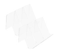 6 Pièces Présentoir à Chaussures Transparent en Acrylique 8x7x4,5cm | Design Clair et Lisse, Support Discret et Mobile, pour Sandales et Ballerines en Vitrine ou Magasin
