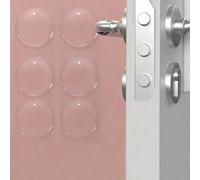 6 pièces Protecteur de poignée de porte autoadhésif et réutilisable, anti-bruit, antidérapant, durable et anti-rayures, pour la maison, le bureau, l'école, les voyages, le rangement, fournitures scola