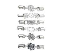 6 pièces pull châle pince cardigan col clip pulls col attaches cardigans épingle de sûreté pour la décoration de vêtements cardigan antique