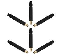 6 Pièces Pulvérisateur D’eau Noir 12mm en Plastique pour Jardin | Jet Ciblé, Poignée Ergonomique Antidérapante, Raccord Rapide, Nettoyage Puissant des Roues et Allées