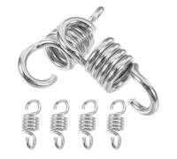 6 Pièces Ressort Suspendre pour Chaise Hamac Φ6,5 X Φ34x95 Acier | Chaise Œuf et Balançoire de Porche, Installation Simple, Forte Charge, Absorption des Chocs