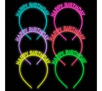 6 pièces Serre-tête lumineux pour anniversaire, effet lumineux, cadeaux pour fête d'anniversaire, décoration de fête d'Halloween, serre-tête lumineux, faveurs de fête, cadeaux pour fête de rentrée sco