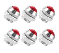 6 Pièces Soupape de Sécurité 14mm, Verre Acier Rouge | Pièce de Rechange pour Cocotte, Régulation Précise de Pression, Libération Vapeur, Entretien Facile