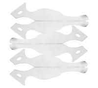 6 Pièces Spatule à Maquillage en Acier Inoxydable | Outil Lisse, Facile à Nettoyer et Résistant aux Taches, pour Mélange Cosmétique et Usage Professionnel