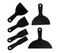 6 Pièces Spatule Lissage Enduit en Plastique Noir, Outil Souple | Outils pour Films Adhésifs pour Voitures, Décolleuse Peint, Lisseuse Enduit Outil, Outils de Peint