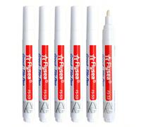 6 pièces Stylo de réparation de carrelage en porcelaine blanche pour remplir les fissures du joint mural, restaurer. Pour salle de bain et cuisine, sol/mur. Rentrée des classes Taille UniquePolypropyl