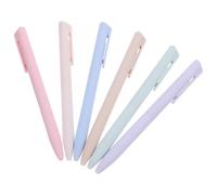 6 Pièces Stylo Marqueur Coloré Abs, Écriture Fluide | Pointe Fine, Tube Complet, Protège L’encre du Séchage, Usage École et Bureau, Prise en Main Facile