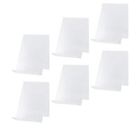6 Pièces Support Oblique pour Dossiers et Livres en Acrylique | Présentoir de Bureau, Design Antidérapant, Protège les Chutes Dommages, pour Table et Boutique