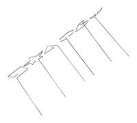 6 Pièces Support pour Plantes Grimpantes en Fer Vert, Décoratif | Usage Intérieur et Balcon, Finition Polie Lisse, Forme Créative, pour Rosiers et Orchidées Style Aléatoire