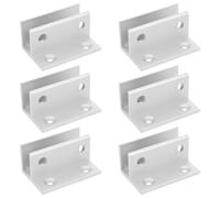 6 Pièces Supports pour Étagères en Verre en Alliage D'aluminium | Fixation Simple et Pratique, Surface Lisse, pour Placards et Meubles Cuisine, Lot de Clips Discrets