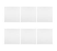 6 Pièces Tableau D'affichage en Feutrine Carré Autocollant Blanc | Panneaux Carrés 11,8x11,8 Pouces, Bords Biseautés Précis, Assemblage DIY pour Bureau et Classe