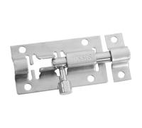 6 Pièces Targettes Coulissantes en Acier Inoxydable 304, Verrous 5cm pour | Finition Argentée Polie, Mécanisme à Pêne Coulissant, Sécurité Secondaire pour Placards, Portails, Halls et Chambres