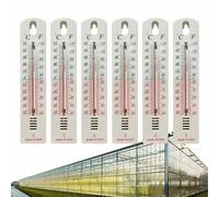 6 Pièces Thermomètres Analogiques Intérieur Extérieur | Thermomètre D'ambiance Précis | Thermomètre Mural | Thermomètres Muraux Précis Pour Maison, Garage Et Entrepôt