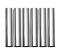 6 Pièces Tube de Cannoli en Acier Inoxydable, Lot Cylindrique | Facile à Nettoyer, Facile à Utiliser, pour Desserts et Croissant, Finition Argenté, Forme Cylindrique