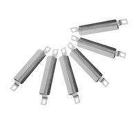 6 Pièces Tube de Croisement pour Barbecue à Gaz, Acier Inoxydable, | Pont de Brûleur Argenté, Résiste à Déformation, pour Grils et Entretien du Barbecue, Réparation DIY