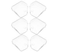 6 Pièces Verre Transparent Vase Mural Suspendu pour Boutures de pothos | Flacon à Col Étroit, Fixation Murale Polyvalente, Style Minimaliste Moderne pour Salle de Bains et Décoration Végétale