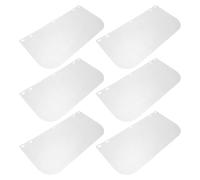 6 Pièces Visière de Rechange Pet 1,0mm pour Casque de Soudage | Écran Facial Transparent Courbé, Découpe Précise, Usage Mig et Arc, pour Casques et Attaches