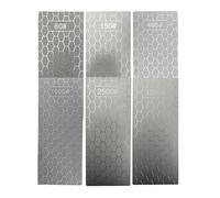 6 Pierre a Aiguiser, 80# 150# 400# 1000# 2500# 3000# Pierres à Aiguiser en Diamant Avec Plaque Extra Fine/Grossière Pour Les Appareils De Cuisine Et l'utilisation en Extérieur