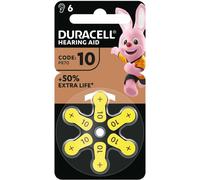 6 Piles Auditives 10 / PR70 Duracell Hearing Aid