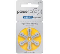 6 Piles Auditives p10 Power One Zinc-Air