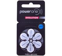 6 Piles Auditives p675 Power One Evolution Zinc-Air