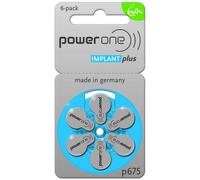 6 Piles Auditives p675 Power One Implant Plus