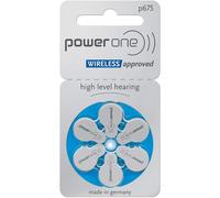 6 Piles Auditives p675 Power One Zinc-Air