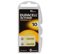 6 piles DURACELL ACTIVAIR 10