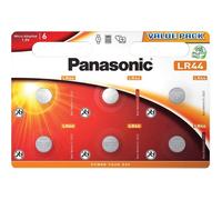 6 Piles LR44 / V13GA / A76 Panasonic Alcaline 1,5V