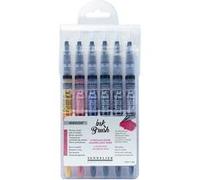 Sennelier Lot de 6 stylos pinceaux synthétiques irisés