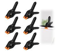 6 Pinces à Ressort 10 cm en Nylon Solide, Pinces Polyvalentes pour Photographie, Studio Photo, Toiles de Fond, Travaux Manuels, Bricolage, Éclairage, Travail du Bois