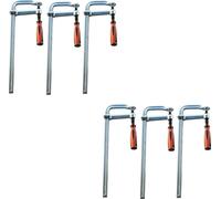 6 pinces de serrage professionnelles, entièrement en acier, de 200 x 120 mm, pour table