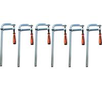 6 pinces de serrage professionnelles, entièrement en acier, dimensions 300 x 120 mm, pour table