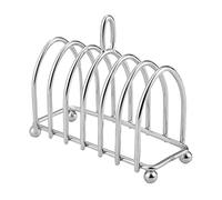 6 Porte-pain grillé de Tranche, Porte-pain en Forme en Acier Inoxydable avec Poignée Portable, Adaptée à la Cuisine Maison, Boulangerie, Restaurant