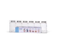 6 Pots Rangement - 4.5x9 Cm - Plastique