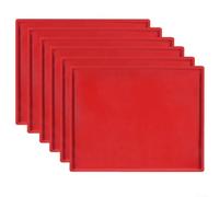 6 pour feuilles pour séchoir Alimentaire en Silicone Orange - Tapis Cuisson Lavables pour Cosori 12.2x10.2(Red)