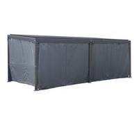Hespéride Rideaux pour pergola bioclimatique AVILA Ardoise 6 x 3,5 m L. 573 cm Polyester