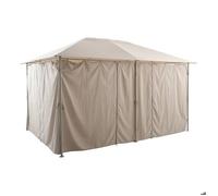 Hespéride - 6 Rideaux pour tonnelle Santorini Beige Lin
