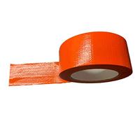 6 Rouleaux adhésif ORANGE dos toilé 48 mm x 25 m gaffeur, ruban adhédif pour marquage au sol, signalisation, créer bande adhésive respect des distances
