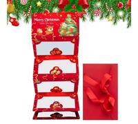 6-Slot Christmas Cash Cards, Creative Winter Christmas Greeting Card | Party Decor New Year Money Holder Clip for Adults Lovers Friends Women Men Boys