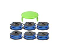 (6 Spool + 1 Spool Cap, Multicolor) For Greenworks 21212 / 21272 Lawn Mower 6 Line Spools with 2 Spool Caps, 29082 / 29242