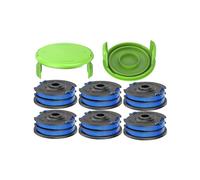 (6 Spool + 2 Spool Cap, Multicolor) For Greenworks 21212 / 21272 Lawn Mower 6 Line Spools with 2 Spool Caps, 29082 / 29242