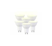 : 6 spots LED GU10 - 7 W - 540 lm - Blanc chaud