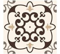 6 stickers à carreaux de ciment 15 x 15 cm BEIGE G