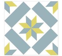 6 Stickers carreaux de ciment - 15 x 15 cm