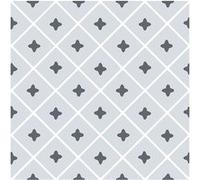 6 stickers à carreaux de ciment 15 x 15 cm GRIS G